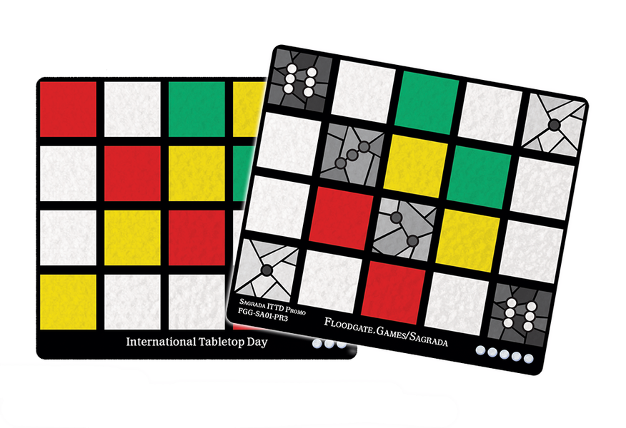 Sagrada - Promo #03 - Carte Motif de vitrail International Tabletop Day