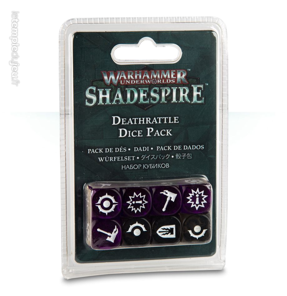 Warhammer Underworlds. Shadespire - Pack de dés de la garde sepulcrale