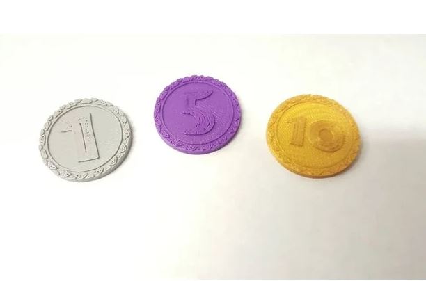 Dinosaur Island - Lot de coins tokens
