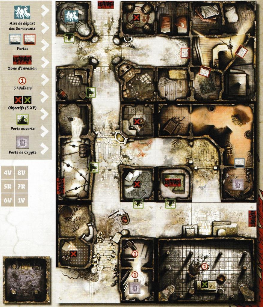 Zombicide Black Plague - Scénarios BP01 - Dans les catacombes - Version Originale Papier