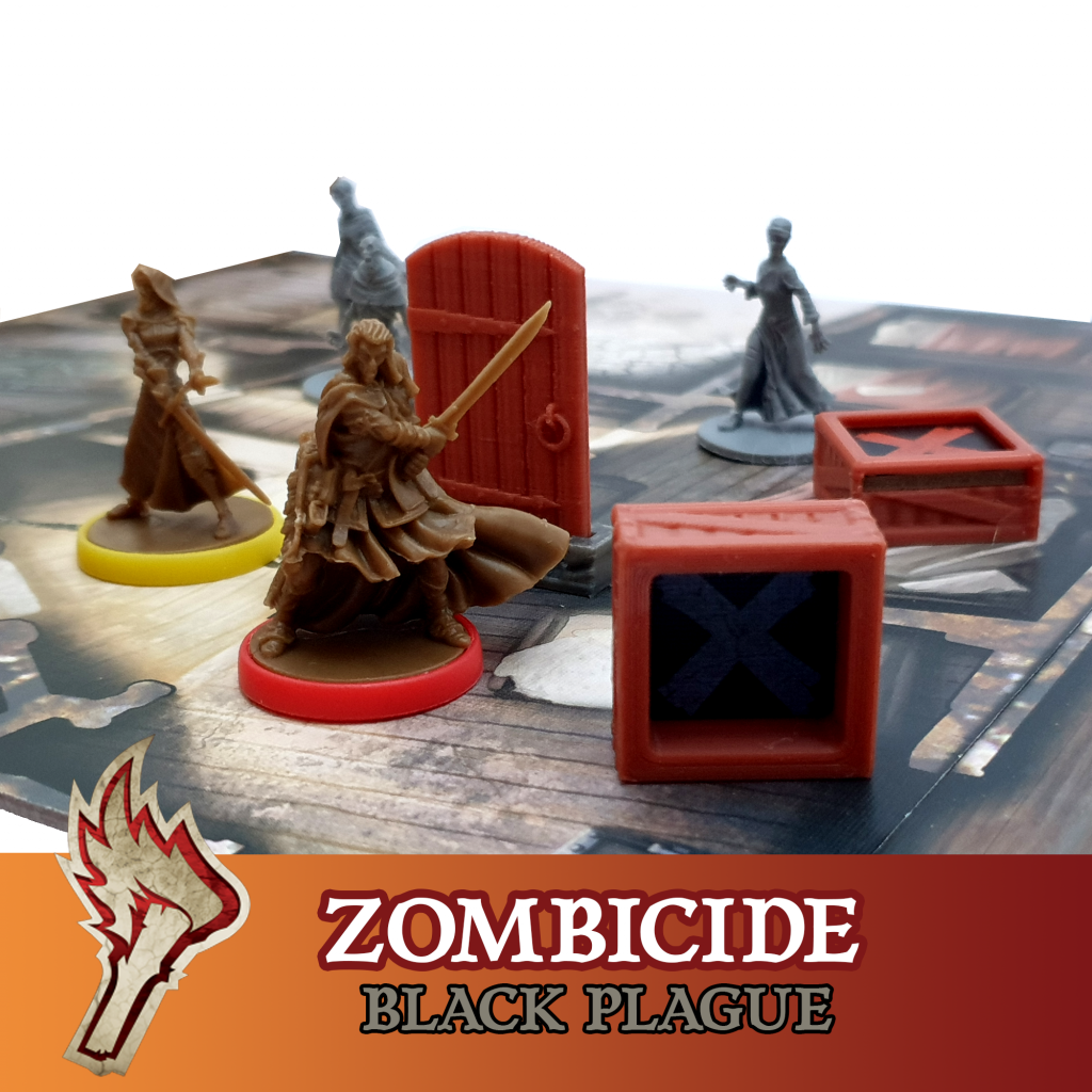 Zombicide Black Plague - 8x Caisses Objectif