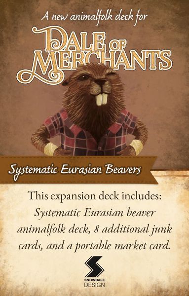 Dale Of Merchants: Systematic Eurasian Beavers