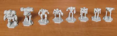 Battletech - Plastech Miniatures - 2 X 8 Figurines