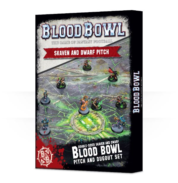 Blood Bowl 2016 - Skaven And Dwarf Pitch & Dugout Set