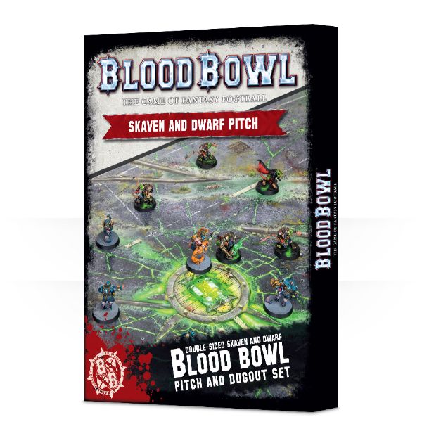 Blood Bowl 2016 - Skaven And Dwarf Pitch & Dugout Set