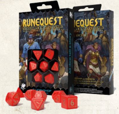 Runequest Aventures Dans Glorantha - Runequest Dés Rouge Et Or
