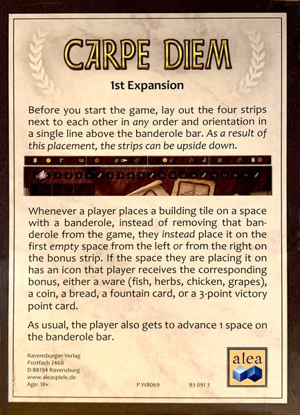 Carpe Diem : 1st Expansion (2019)