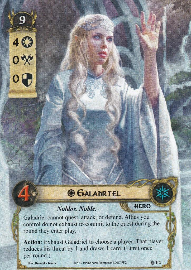 Le Seigneur Des Anneaux Jce - Carte Tournoi 2017 Galadriel