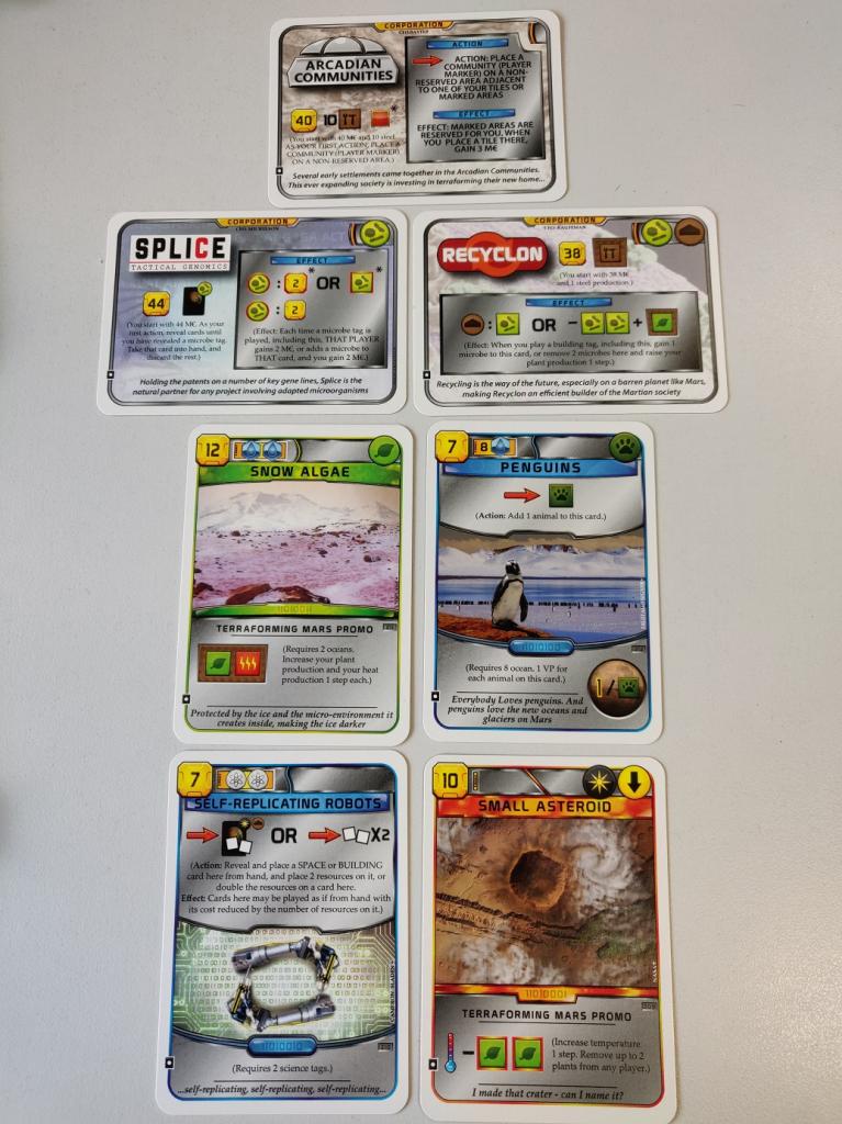 Terraforming Mars - Pack cartes promo #1