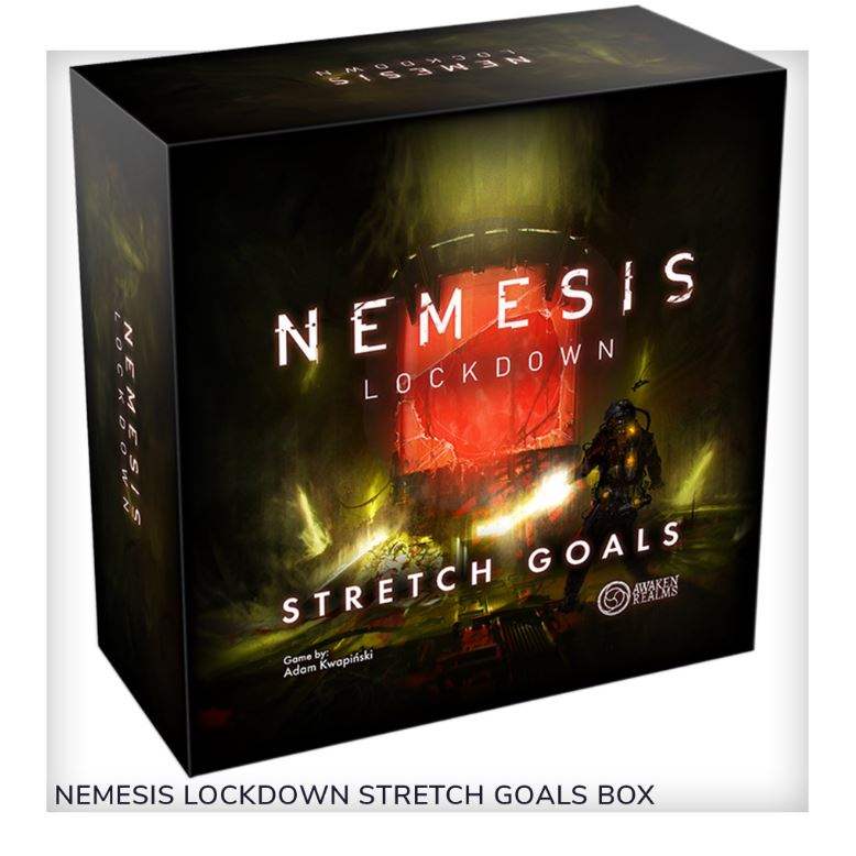 Nemesis: Lockdown Stretch Goals Kickstarter Box