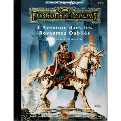 Advanced Dungeons & Dragons - 2ème Edition VF - L'aventure Dans Les Royaumes Oubliés