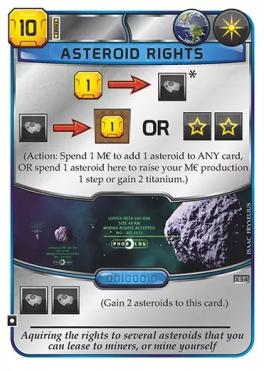 Terraforming Mars - Carte Promo Asteroid Rights (#X34)