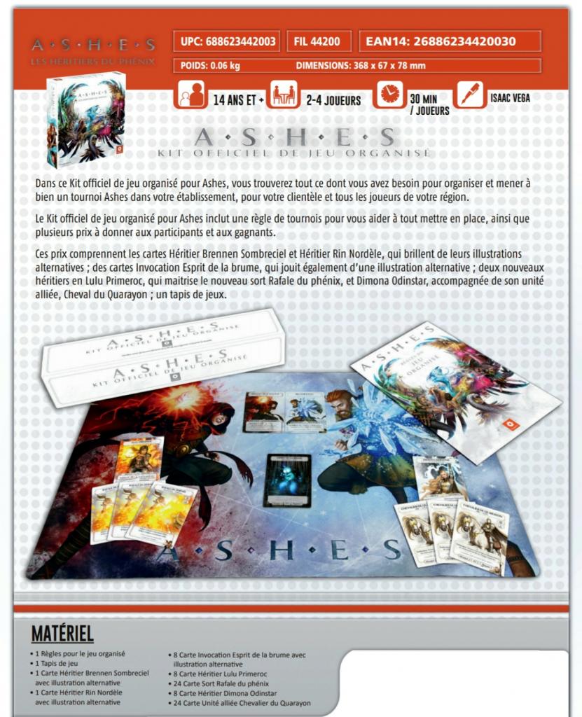 Ashes - Kit Officiel De Jeu Organisé