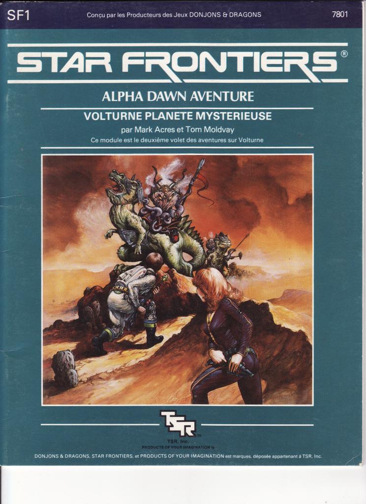 Star Frontiers - Alpha Dawn Aventure / Vulture Planète Mystérieuse