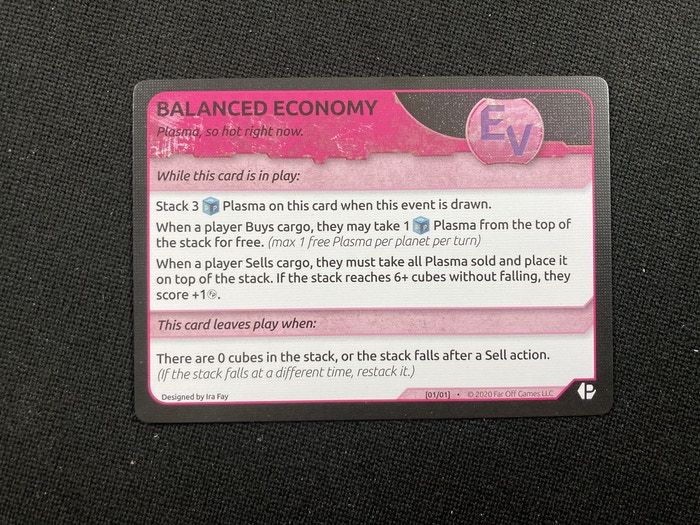 Xia : Legends Of A Drift System - Balanced Economy Promo Card