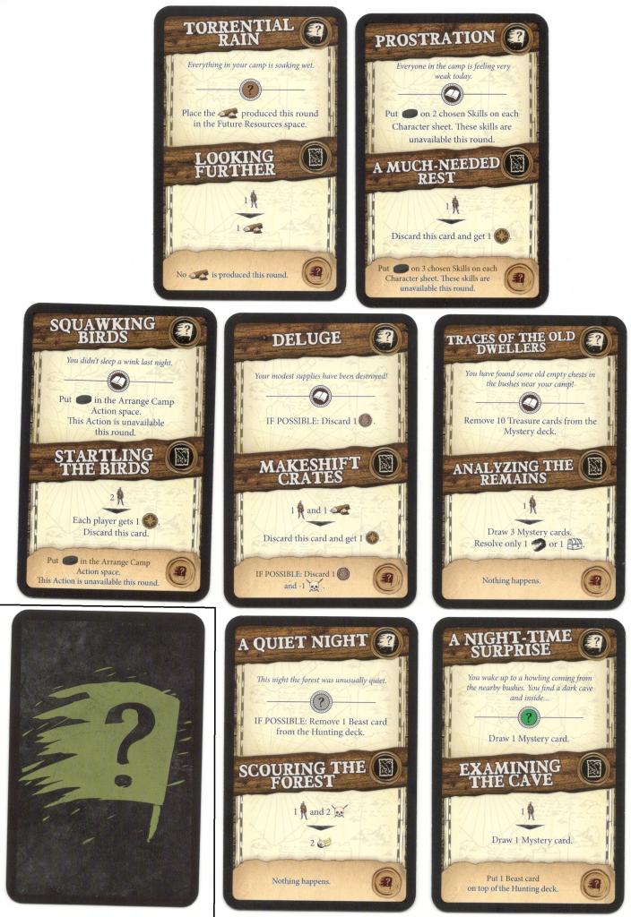 Robinson Crusoe - Robinson Crusoé: Event Cards