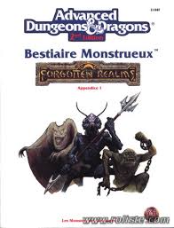 Advanced Dungeons & Dragons - 2ème Edition Vf - Les Royaumes Oubliés - Bestaire Monstrueux - Appendice 1