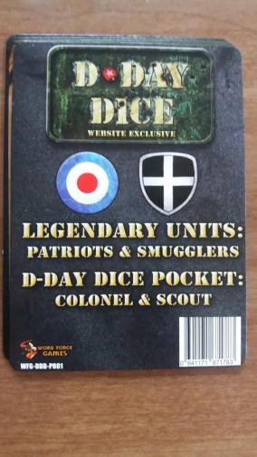 D-day Dice - Legendary Units : Patriots & Smugglers