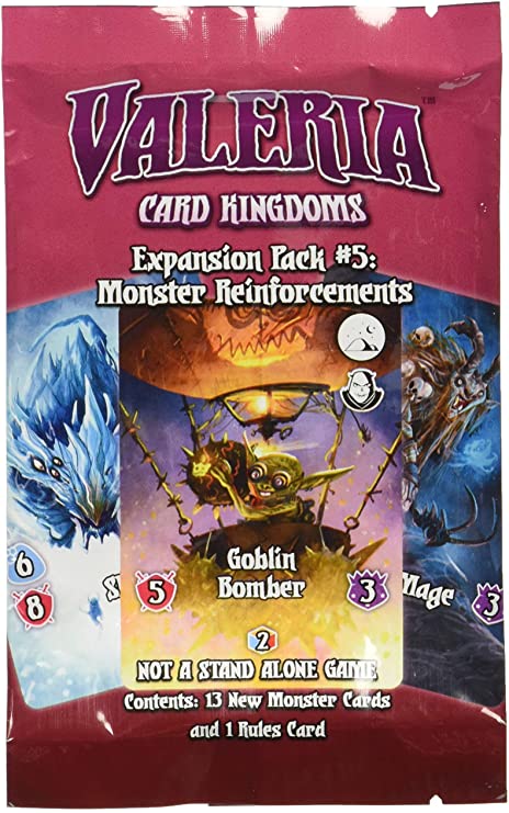 Valeria Card Kingdoms - Expansion Pack #5 : Monster Reinforcements
