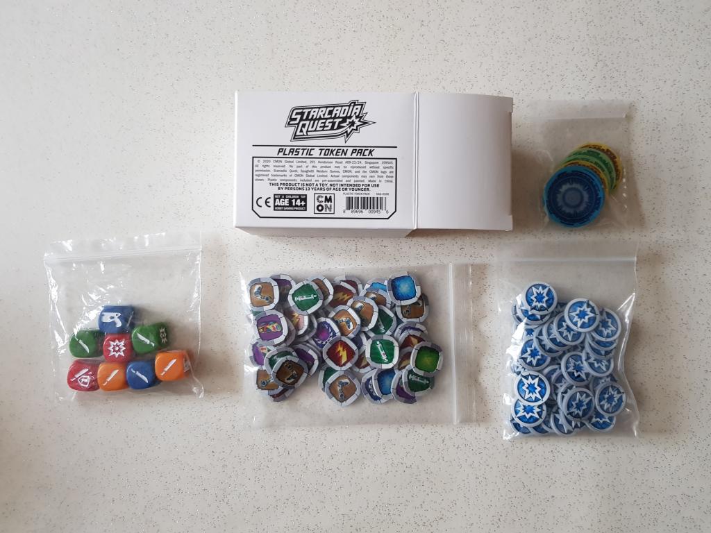 Starcadia Quest - Plastic Token + Dice Packs