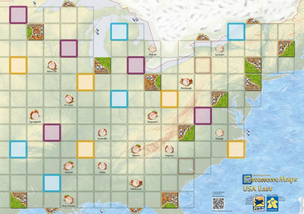 Carcassonne - Maps: Usa Côté Est