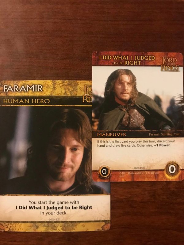 Lord Of The Ring :the Fellowship Of The Ring Deck-building Game - Faramir