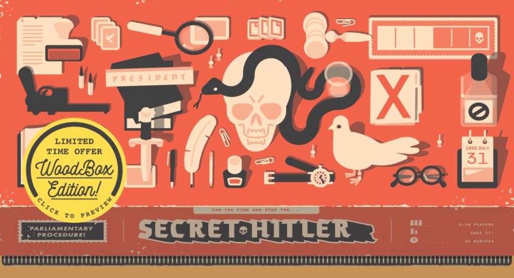 Acheter Secret Hitler - Jeux de société - Goat Wolf & Cabbage