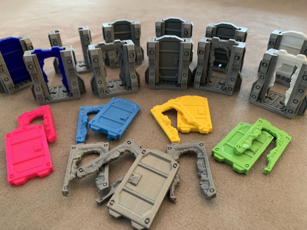 Zombicide Invader - Set De Portes 3d Zombicide Invader - Set De Portes 3d