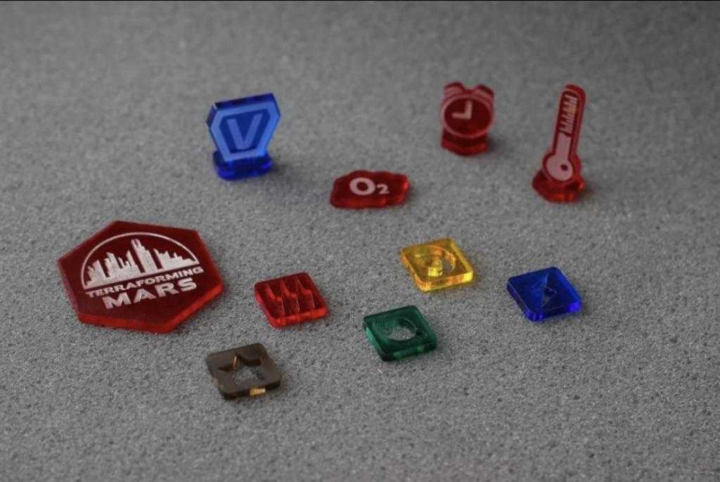 Terraforming Mars - Tokens Acryliques