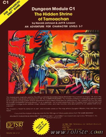 Advanced Dungeons & Dragons - 2ème Edition Vf - Module C1 - The Hidden Shrine Of Tamoachan