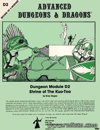 Advanced Dungeons & Dragons - 1st Edition - Module D2 - Shrine Of The Kuo-toa