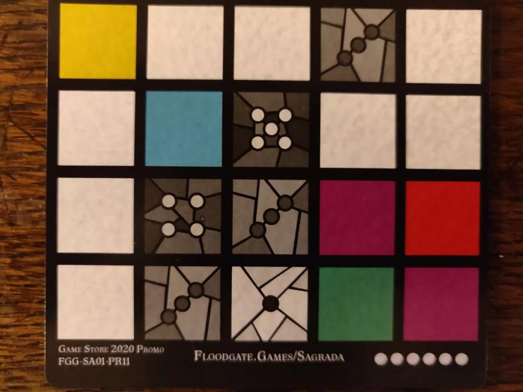 Sagrada - Promo #11 - Carte motif de vitrail FLGS 2020
