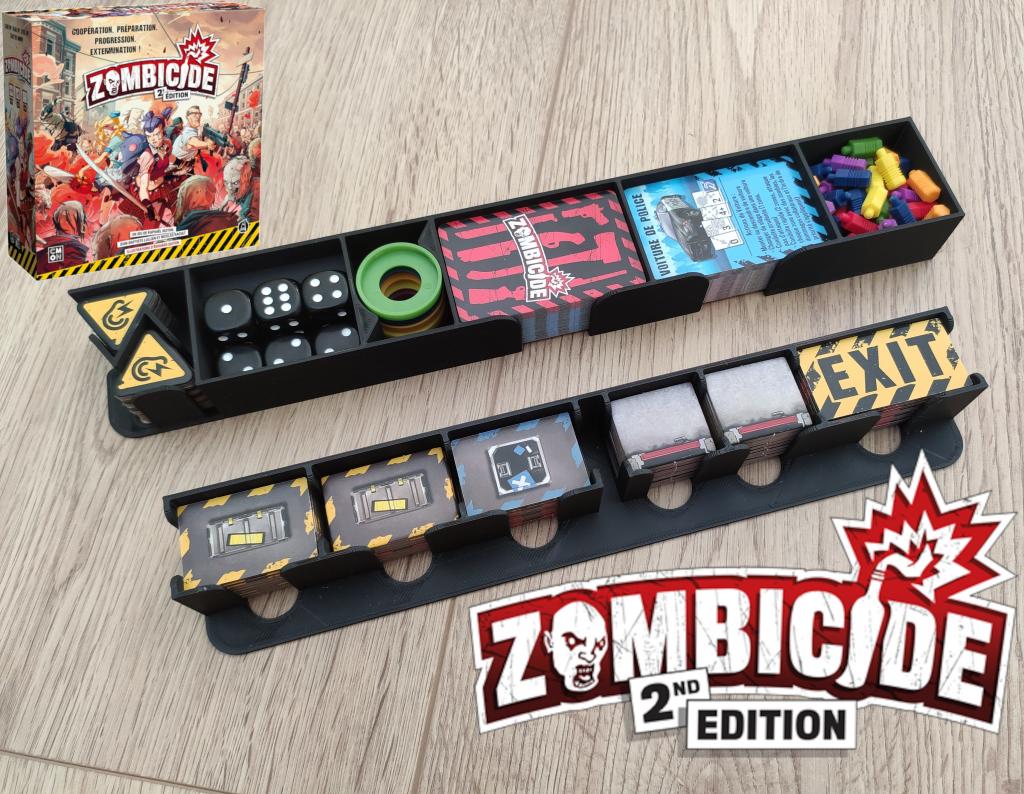 Zombicide 2nd Edition - Rangement Organiseur Core Box 3d