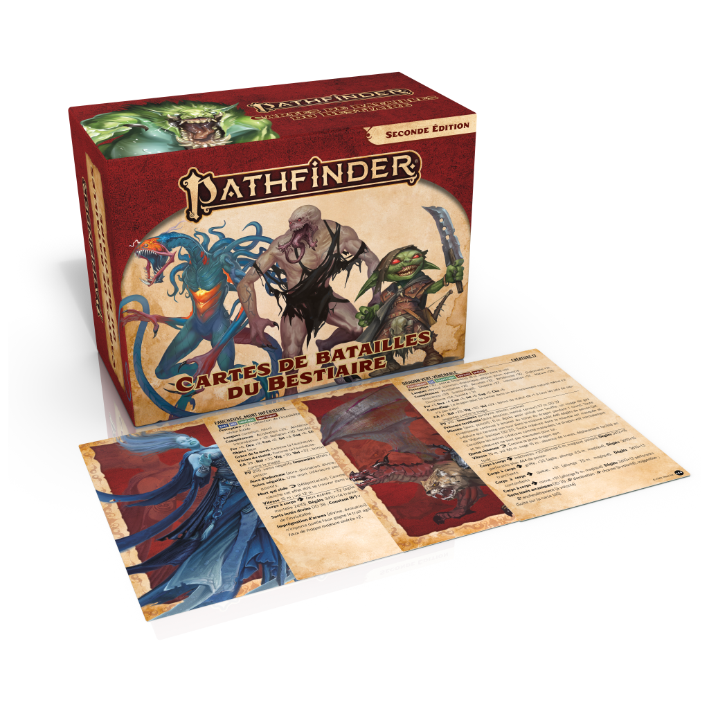 Pathfinder JDR Seconde édition - Cartes De Batailles Du Bestiaire