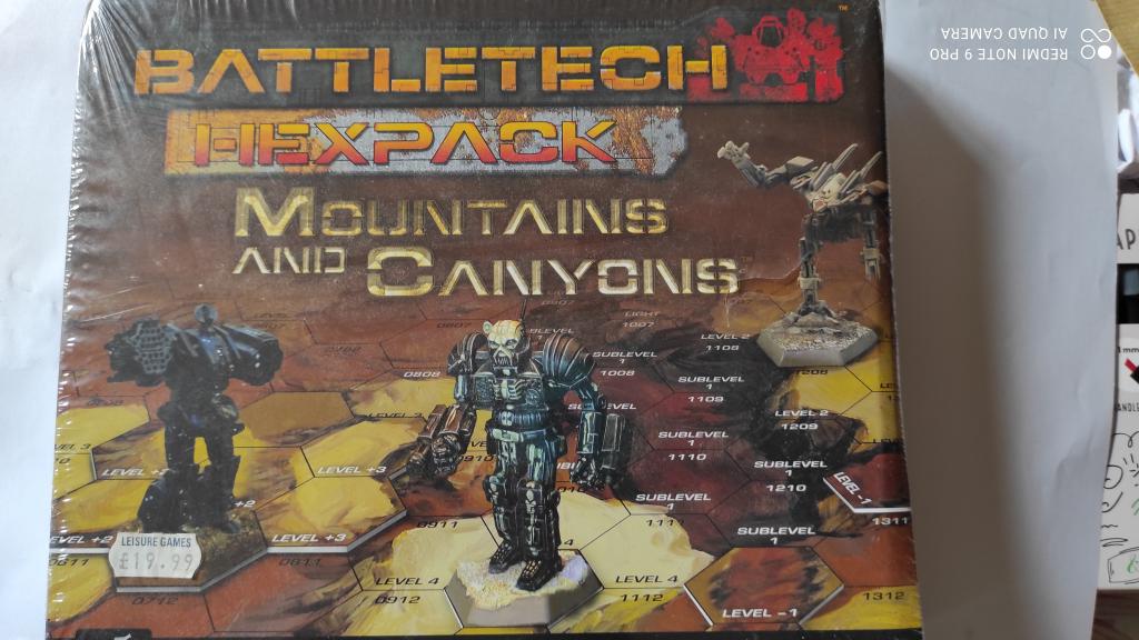 Battletech 25th Anniversary Introductory Box Set - Hexapack Mountains And Canyons