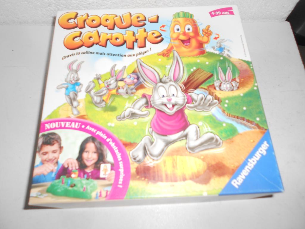 Ravensburger - Croque Carotte - Jeu de société - Enfants et Parents - Jeu  de parcours rigolo - De 2 à 4 Joueurs à partir de 4 ans - Mixte - 22223 