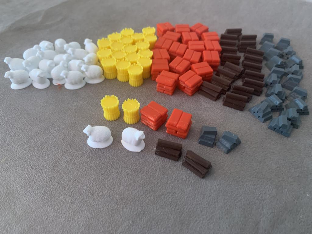 Catan / Les Colons de Catane - Ressources 3d