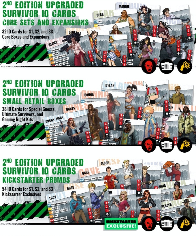 Zombicide - 2nd Edition Id Cards