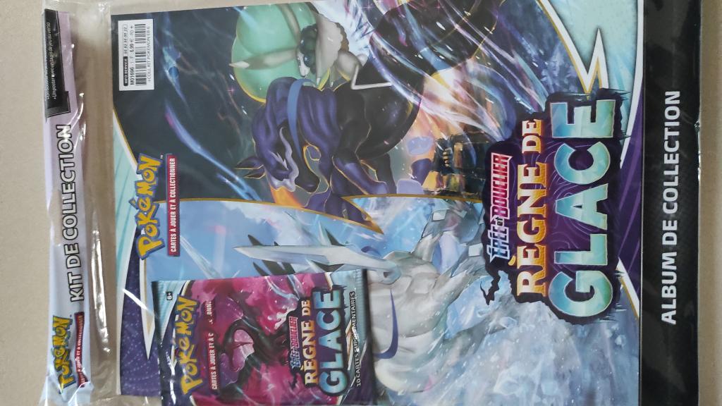 Album De Collection Pokemon + Booster Règne De Glace