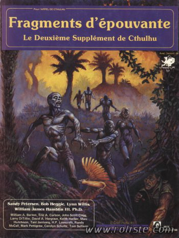 L'appel De Cthulhu - Jeu De Rôle - 2ème édition - Fragments D'épouvante - Le Deuxième Supplément De Cthulhu