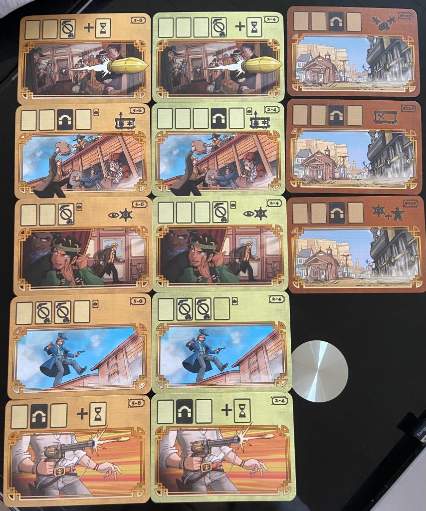 Colt Express - Cartes Déroulement Du Round