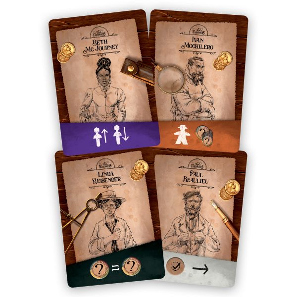 Lost Explorers - Cartes Personnages