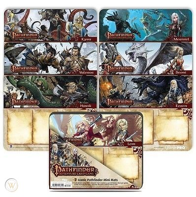 Pathfinder - Adventure Card Game - 7  Iconic Pathfinder Mini Mats