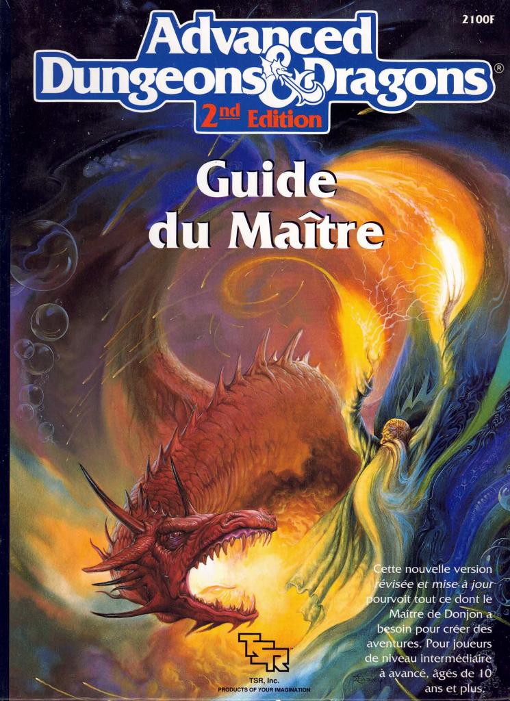 Advanced Dungeons & Dragons - 2nd Edition - Guide Du Maitre
