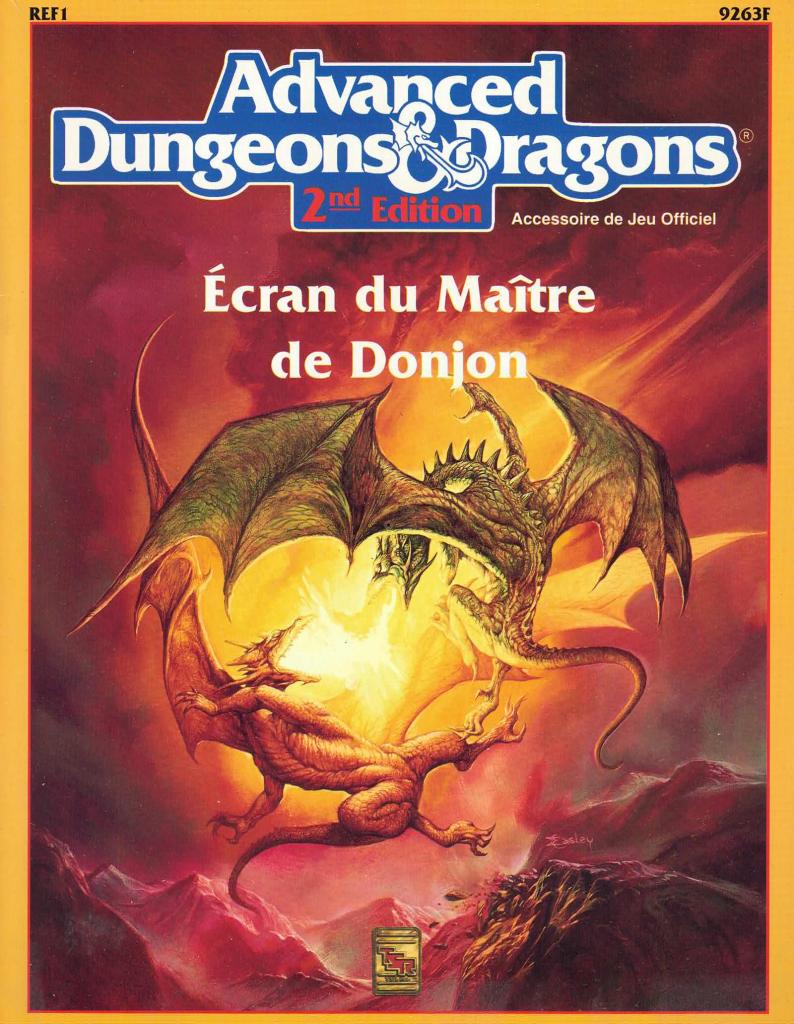 Advanced Dungeons & Dragons - 2nd Edition - Ecran Du Maitre De Donjon
