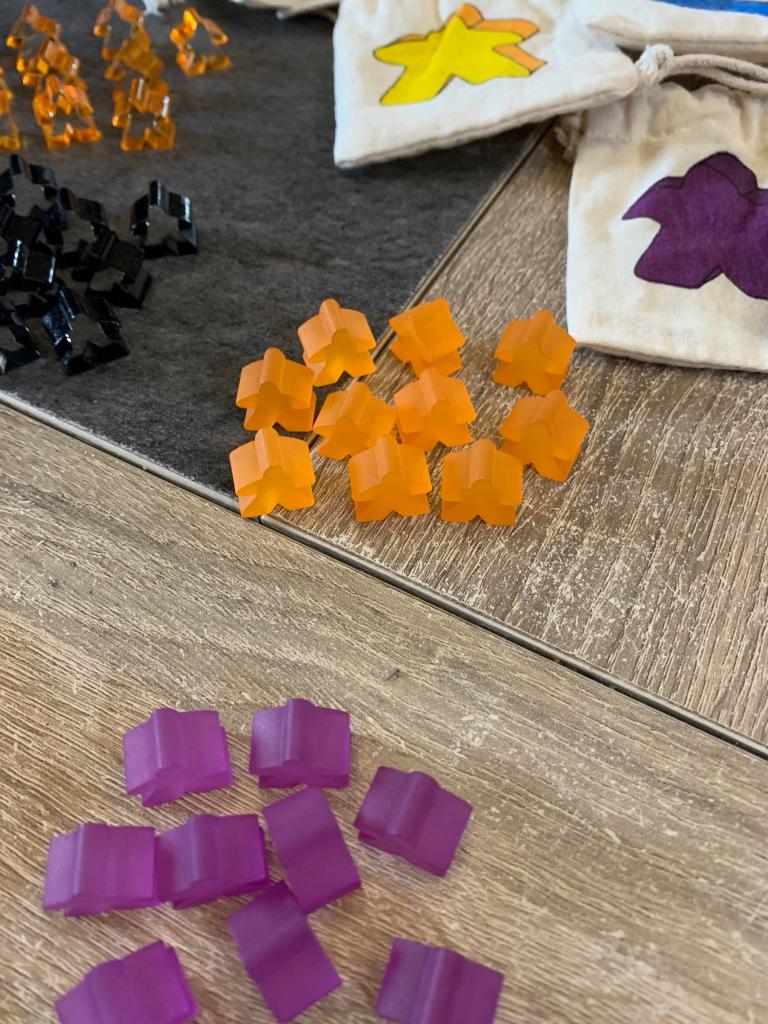 Meeples Transparents Frozen Carcassonne