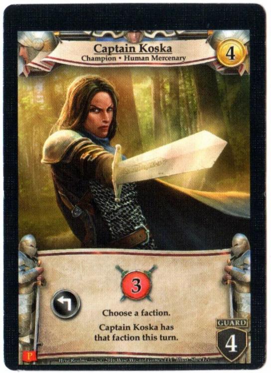 Hero Realms - Captain Koska Promo Card