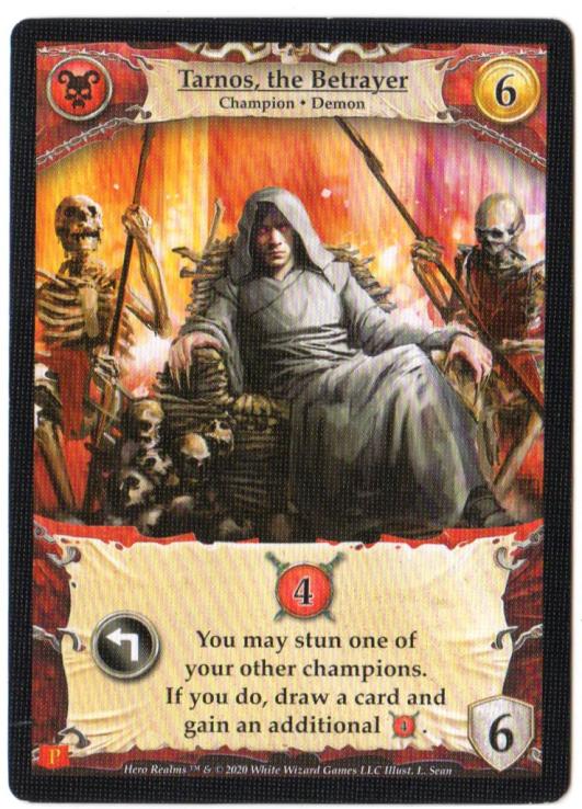 Hero Realms - Tarnos The Betrayer Promo Card