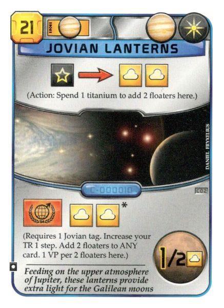 Terraforming Mars - Carte Promo Jovian Lanterns (#c02)