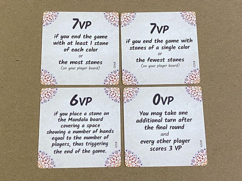 Mandala Stones - Objectives Cards